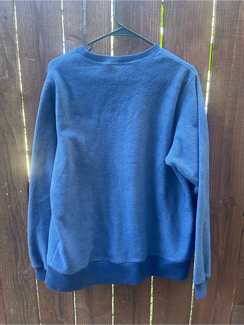 Vintage 90s Disney Store Eeyore "Power Of Pessimism" Navy Fleece Sweater S View 3